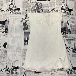 Babyboo Pixie Mini Dress bachelorette bridal wedding prom dress nwt ivory